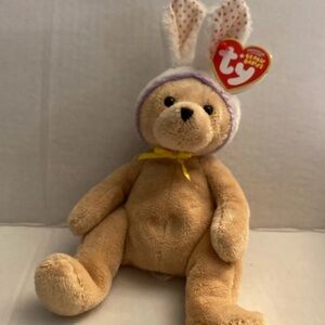 2006 “Springston” Ty Beanie Babies Bear with bunny ears